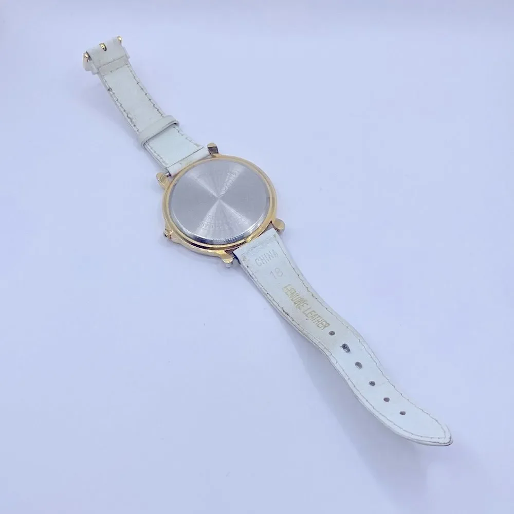 Working! Servon Christmas Tree Watch Genuine Leather Band